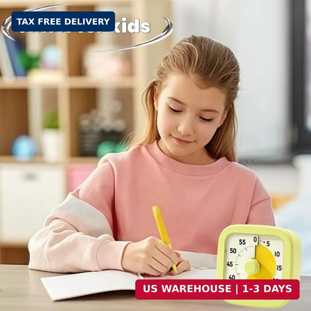 Visual Timer for Kids Timer Home - 60 Minute Kids Visual Timer for Classroom Hom