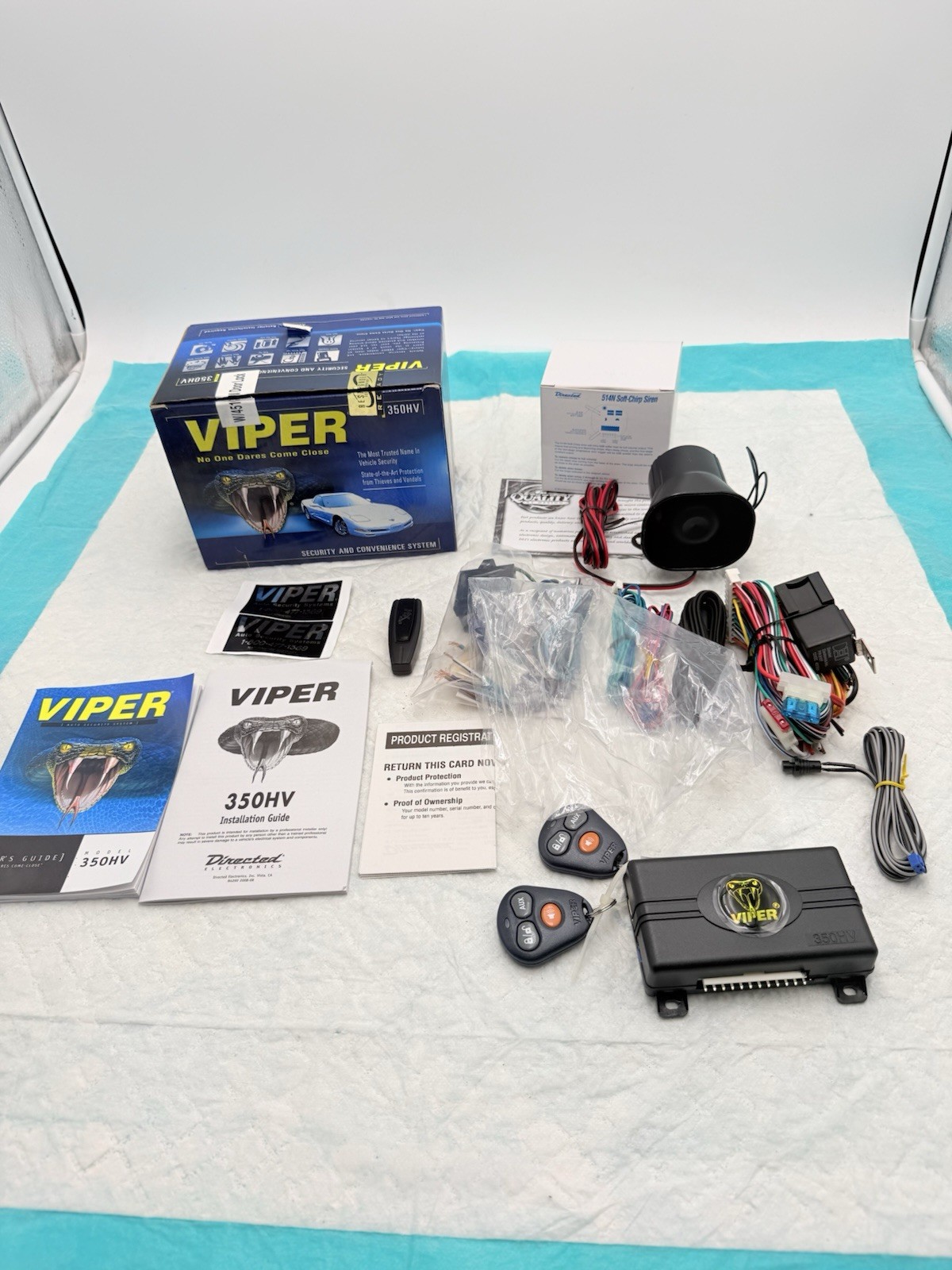 Viper 350HV Vehicle Security System in Original Box Complete Kit- New Open Box!!