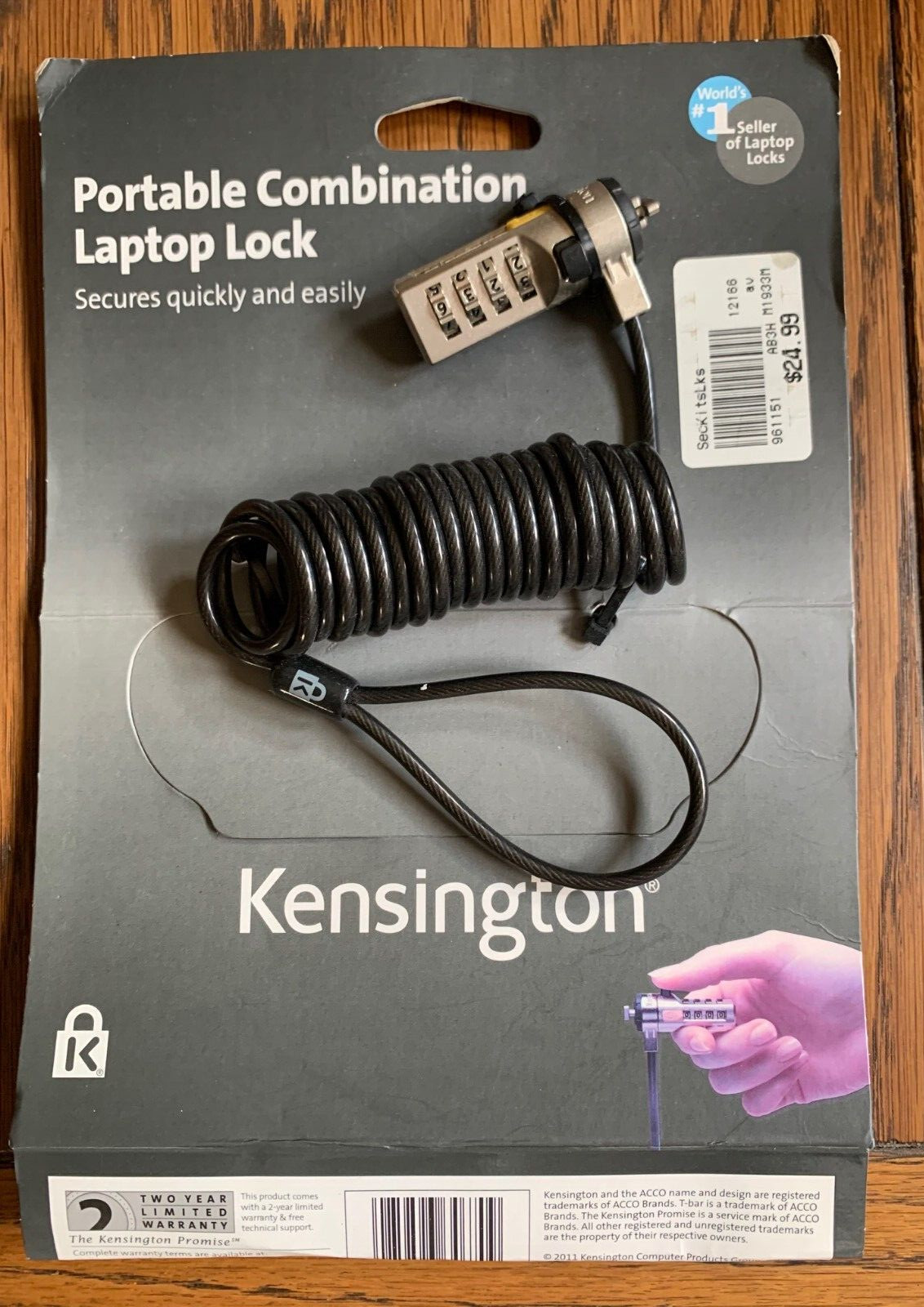 Kensington Combination Laptop Lock for Laptops & Other Devices, K6467OUS