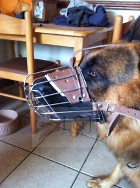 New Strong Metal Wire Basket Dog Muzzle for German Shepherd Labrador