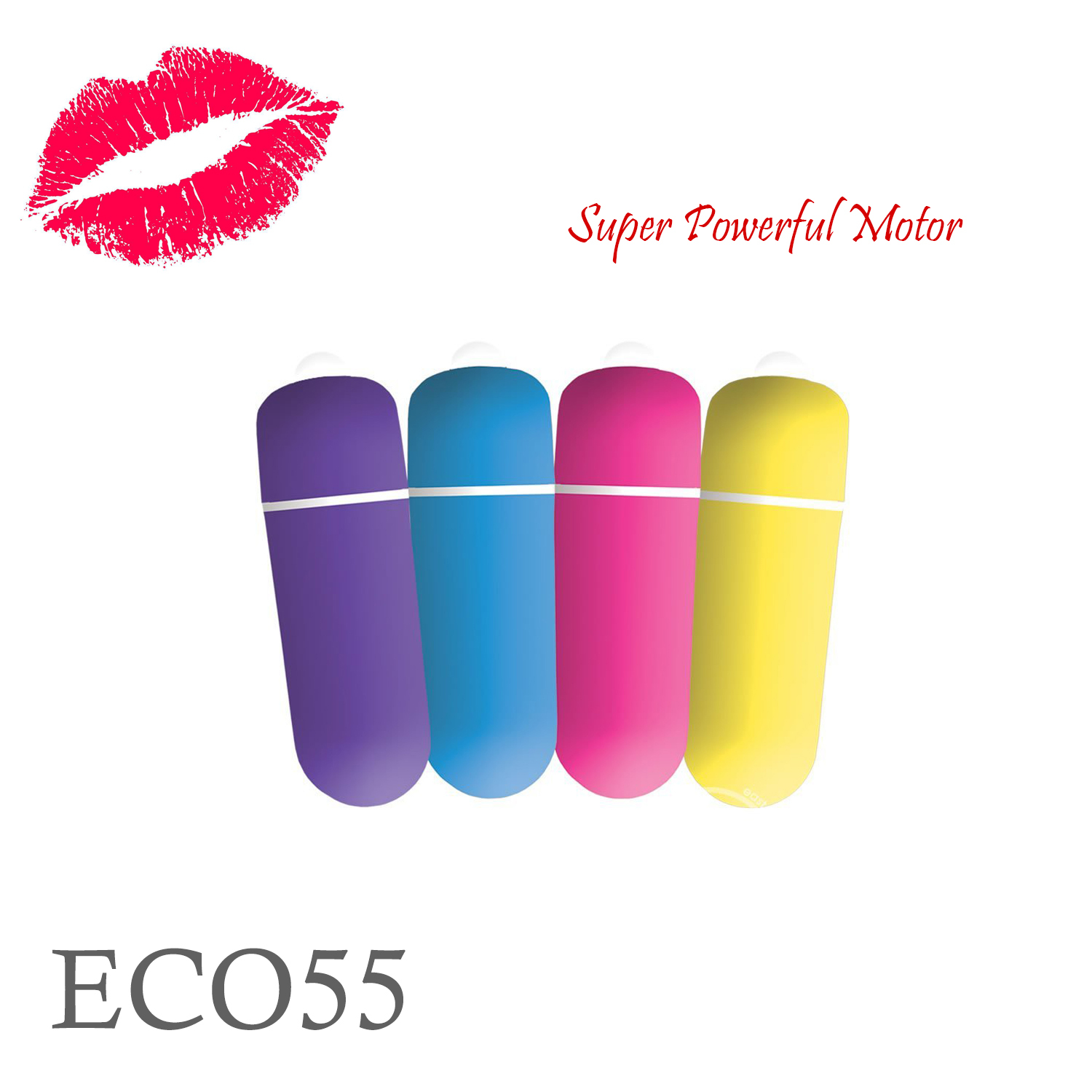 Soft Touch Coating Bullet Size Women Vibrator Waterproof, 1 Random Color