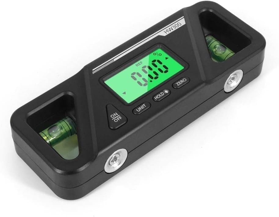 Digital Level with Magnetic Base, LCD Backlit Digital Inclinometer, High Prec...