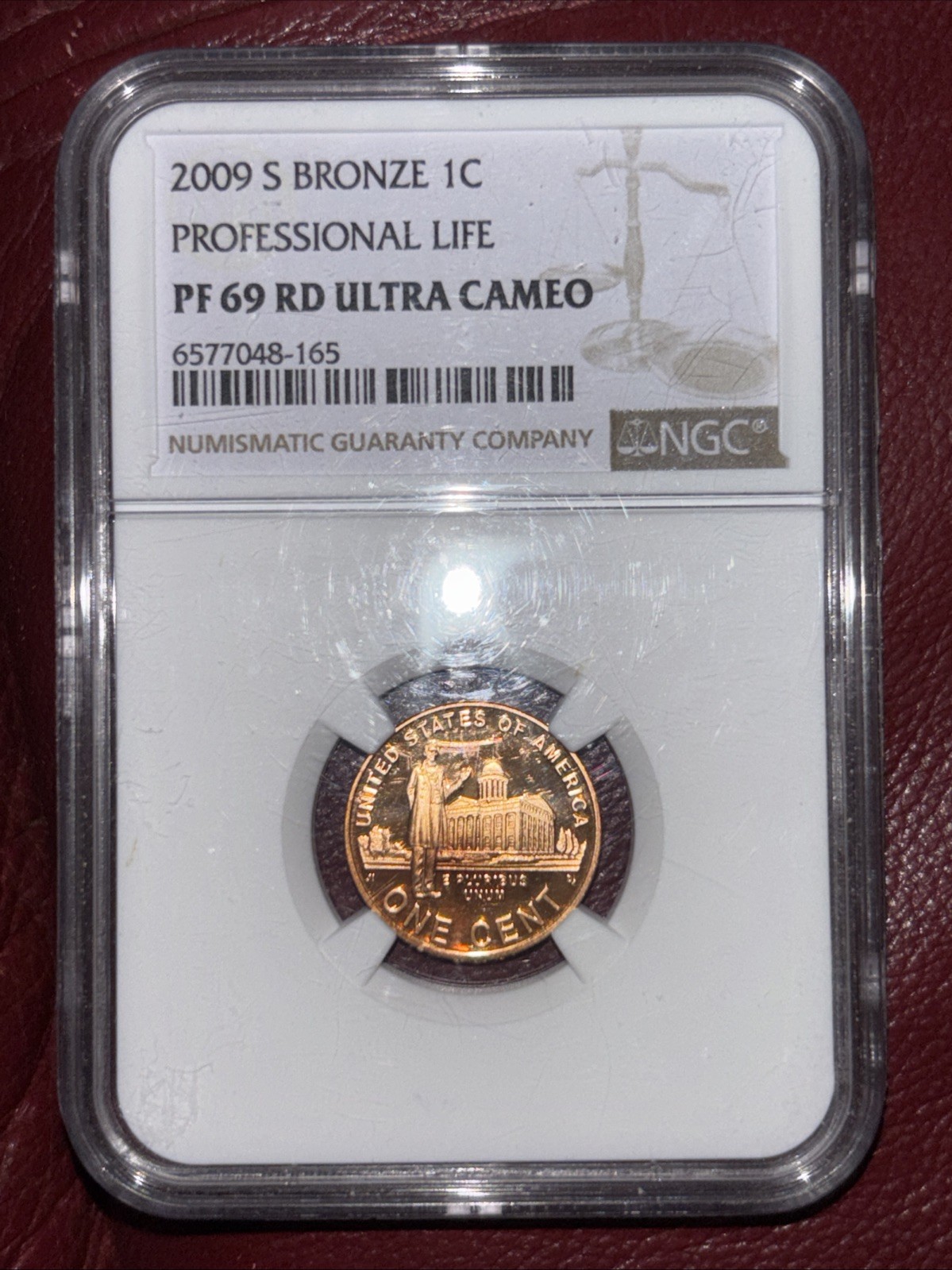2009 S Bronze Lincoln Cent 1C Professional Life PF69 RD Ultra Cameo