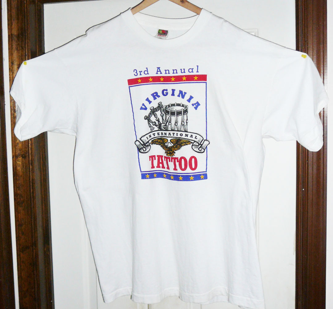 NEW 2000, 3rd ANNUAL NORFOLK, VIRGINIA INTERNATIONAL TATTOO SHIRT XXL