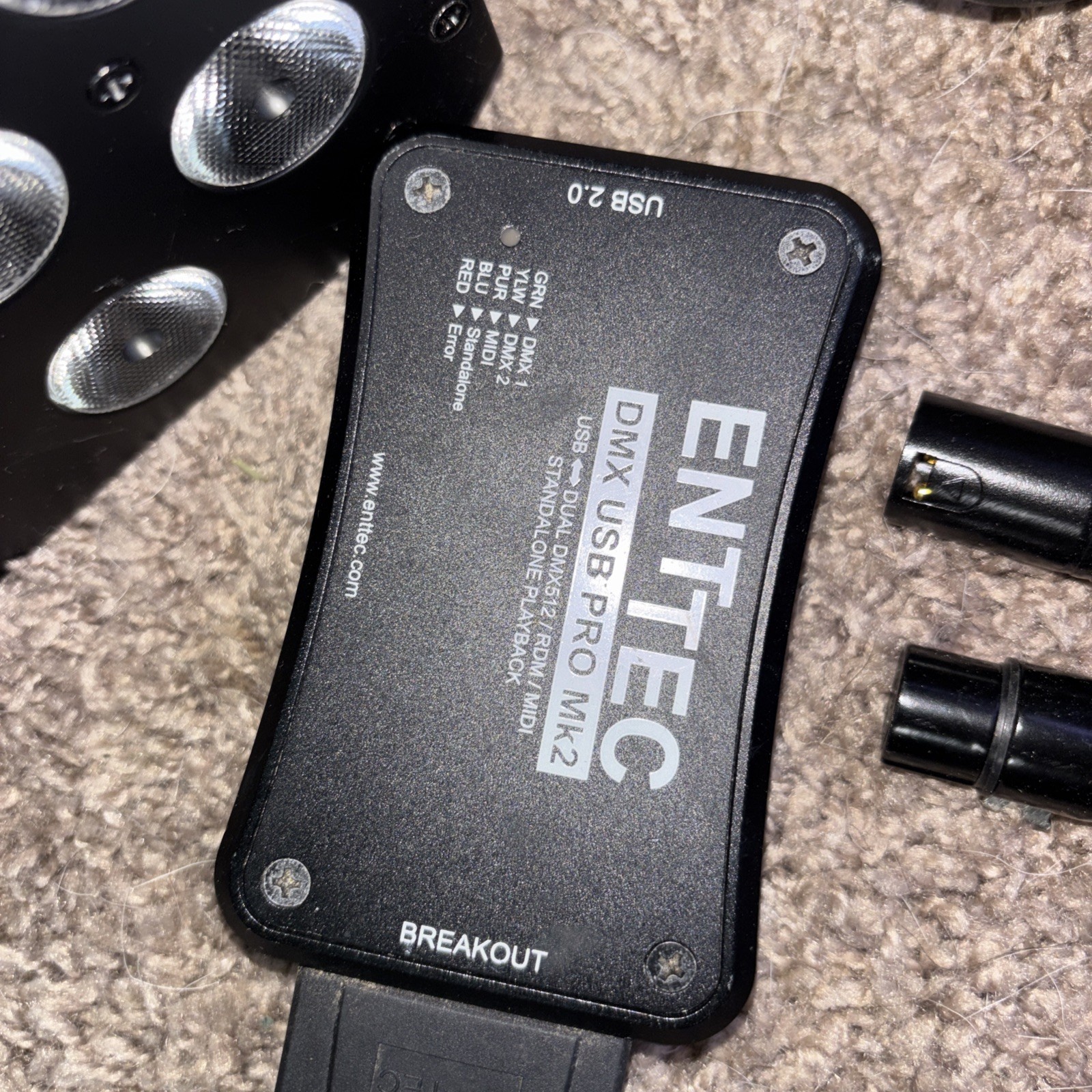 ENTTEC DMX USB PRO MK2 Dual DMX512/RDM/MIDI Interface Rare Pro Lighting Unit