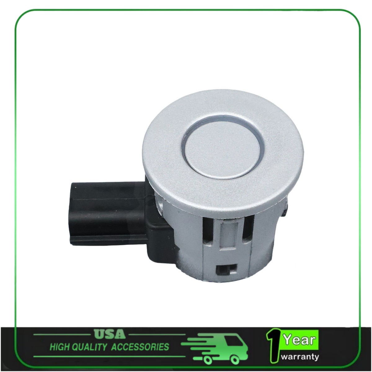For 14-18 DODGE RAM 1500 BUMPER PARK ASSIST SENSOR BRACKET SILVER+BRACKET