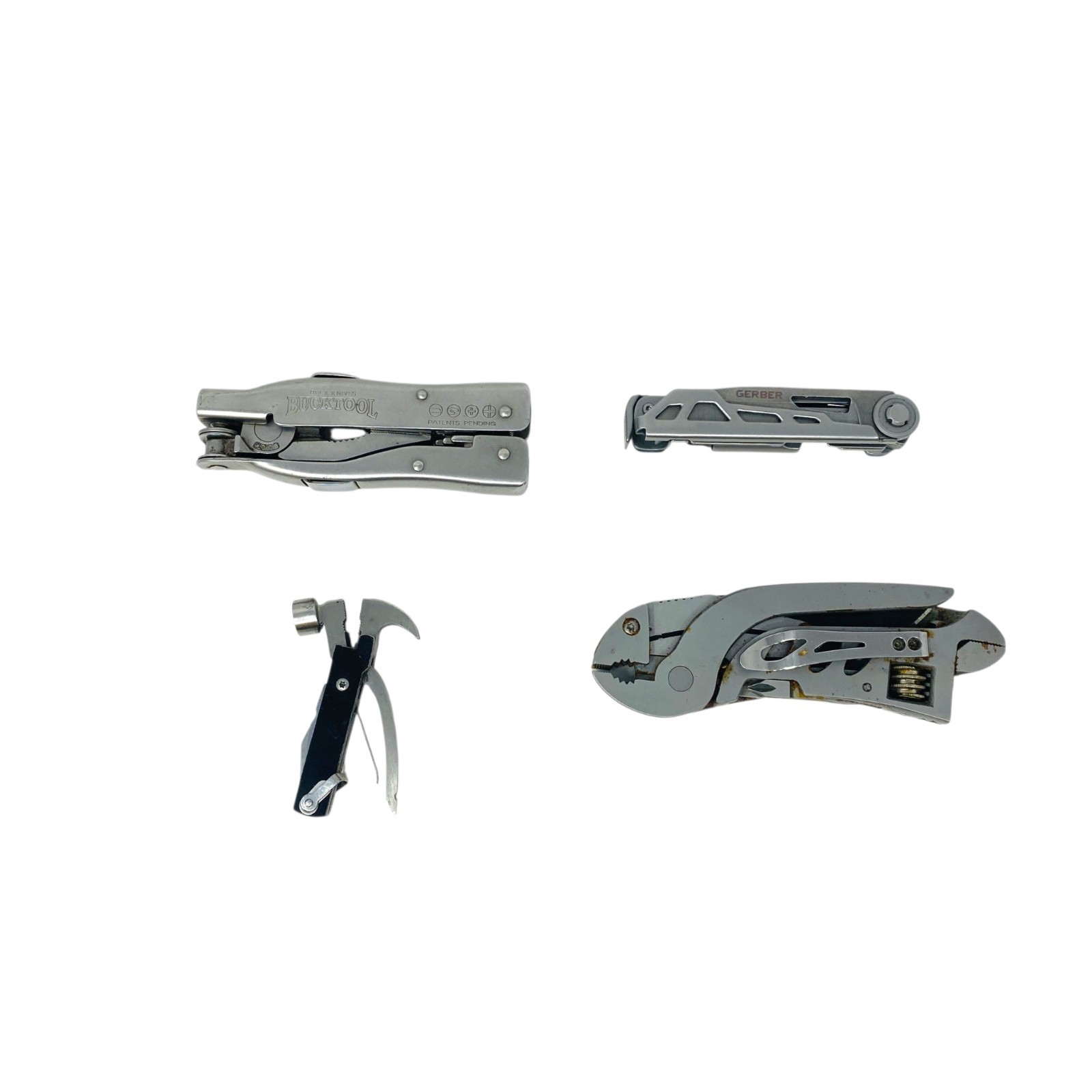Buck Knives BuckTool Gerber Multi Tool Plier Wrench Pocket Knife Lot 4
