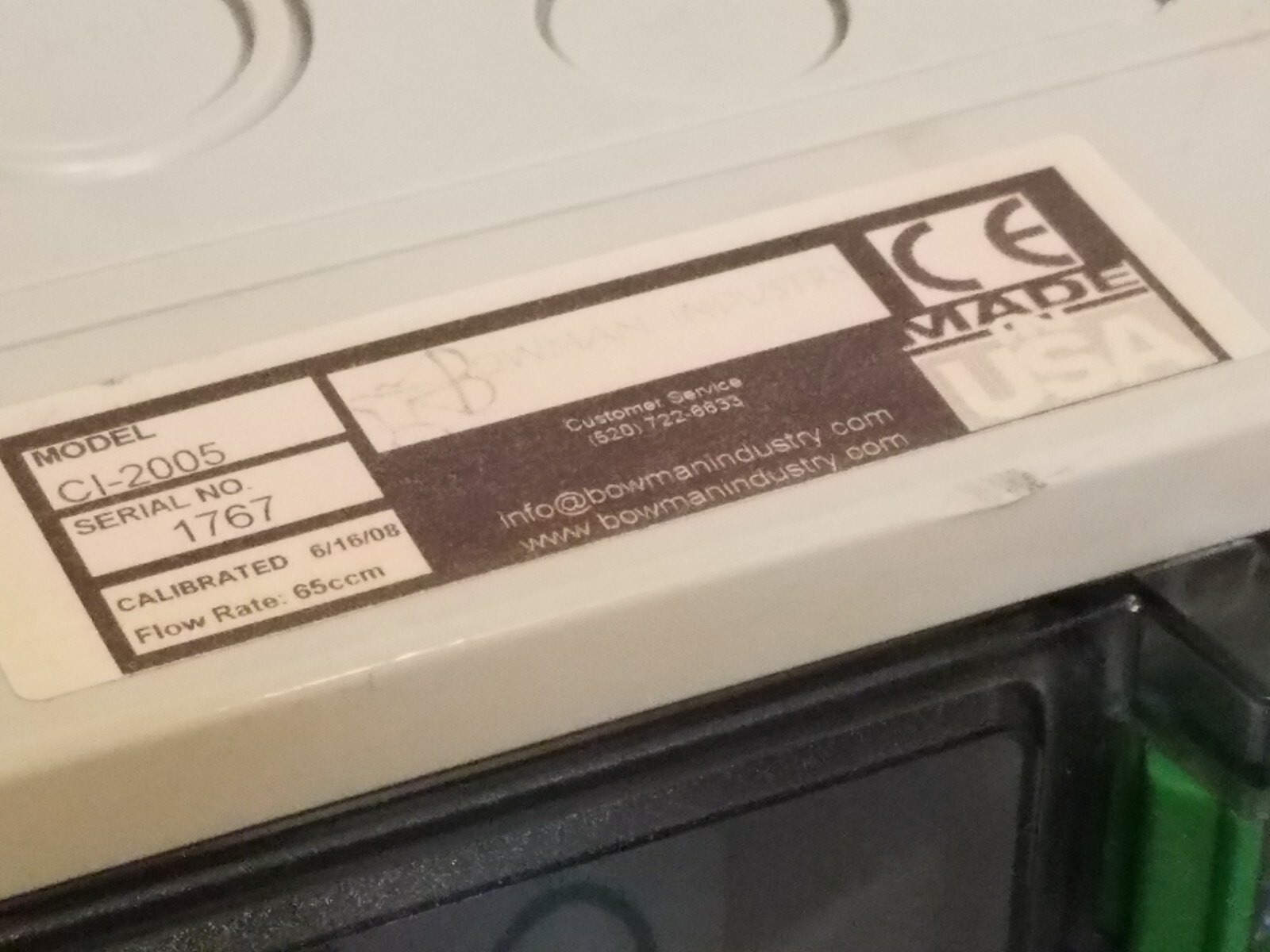 Bowman CI-2005 Flow Control for Aggressive Chemicals