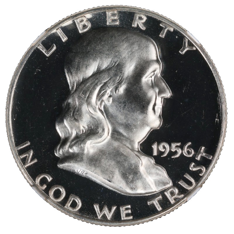 1956 Franklin Silver Half Dollar NGC PF 68 Star PR Deep Mirror Proof Type 2