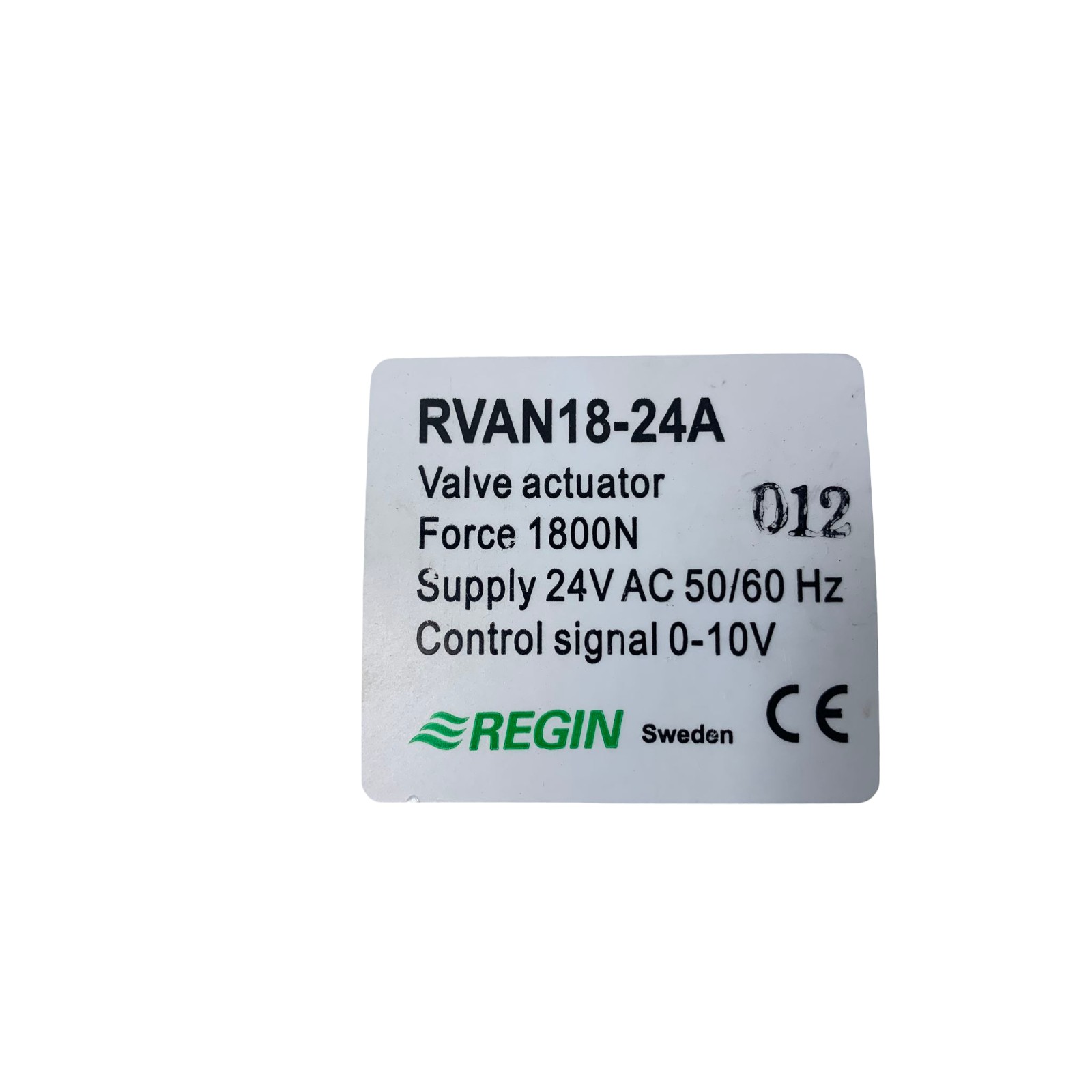 Regin RVAN18-24A Lift Actuator