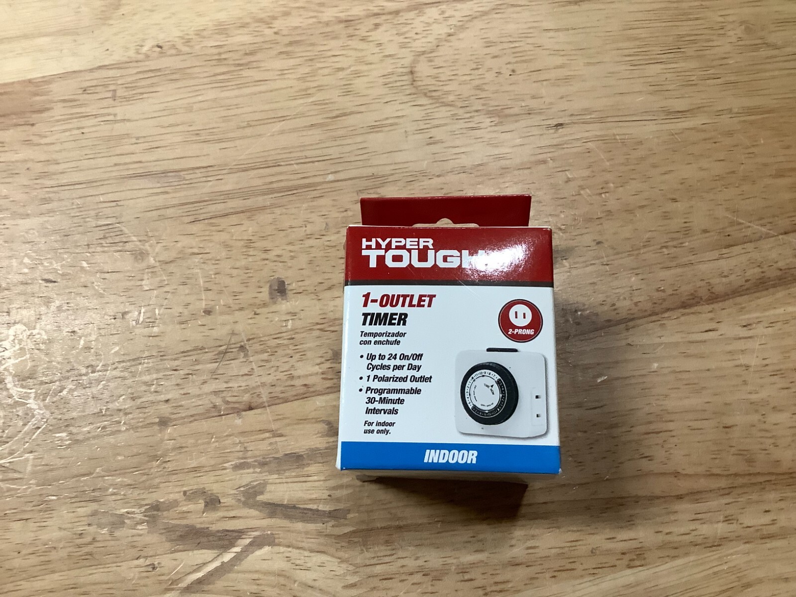 1 HYPER TOUGH Indoor Timer 24-Hour Daily use (1 POLARIZED OUTLET) HTH1006