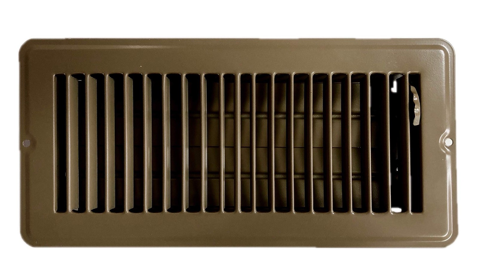 HBW RV and Home Brown Stamped Steel Floor Diffuser/Register with Damper 10" X...