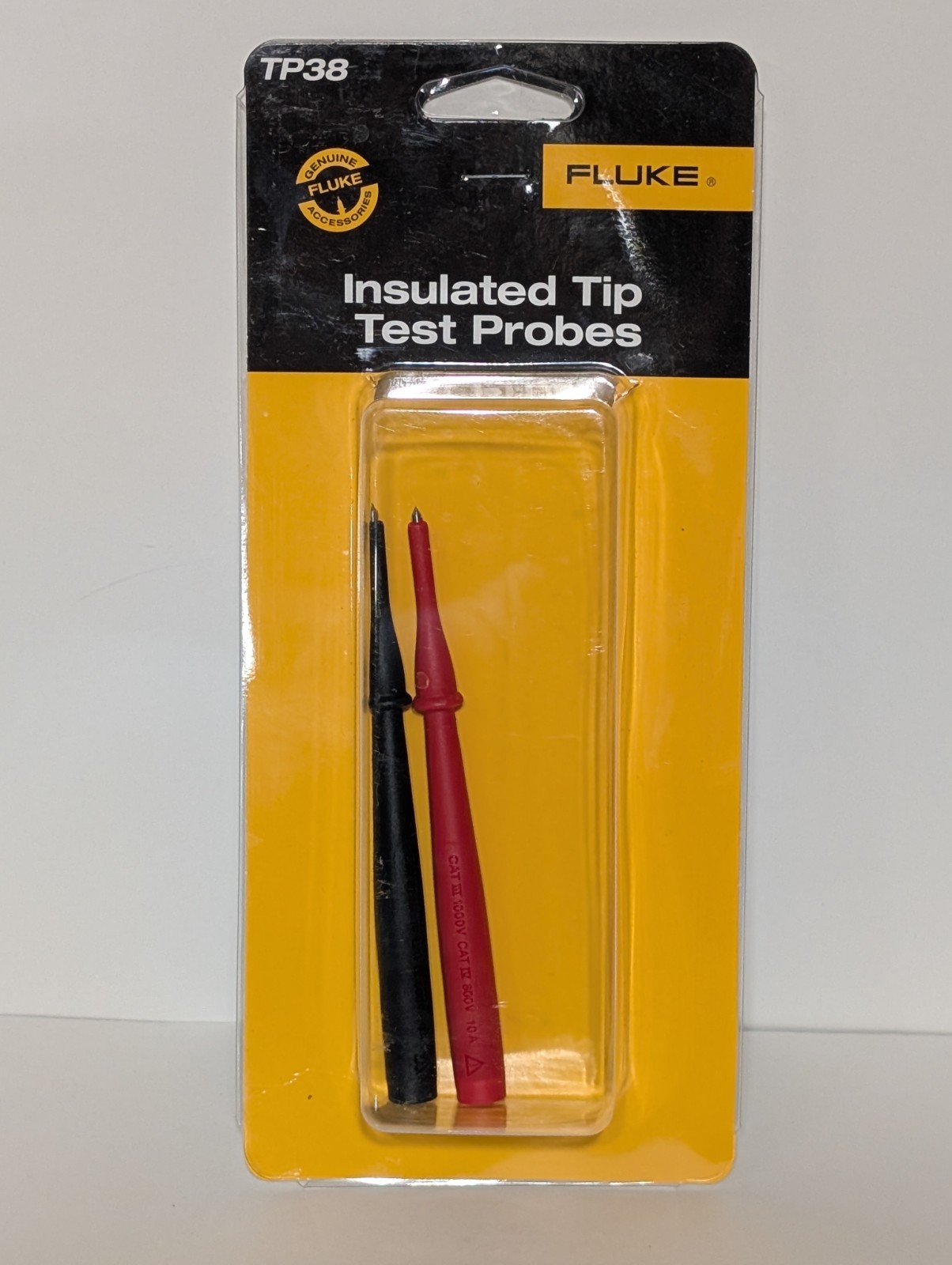 New In Package Genuine OEM Fluke TP38 Insulated Tip Test Probes for TL224 leads