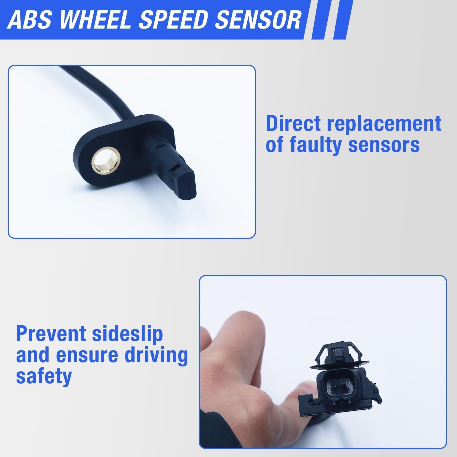 ABS Wheel Speed Sensor Front Left Right Compatible with 2008-2012 Honda Accor...