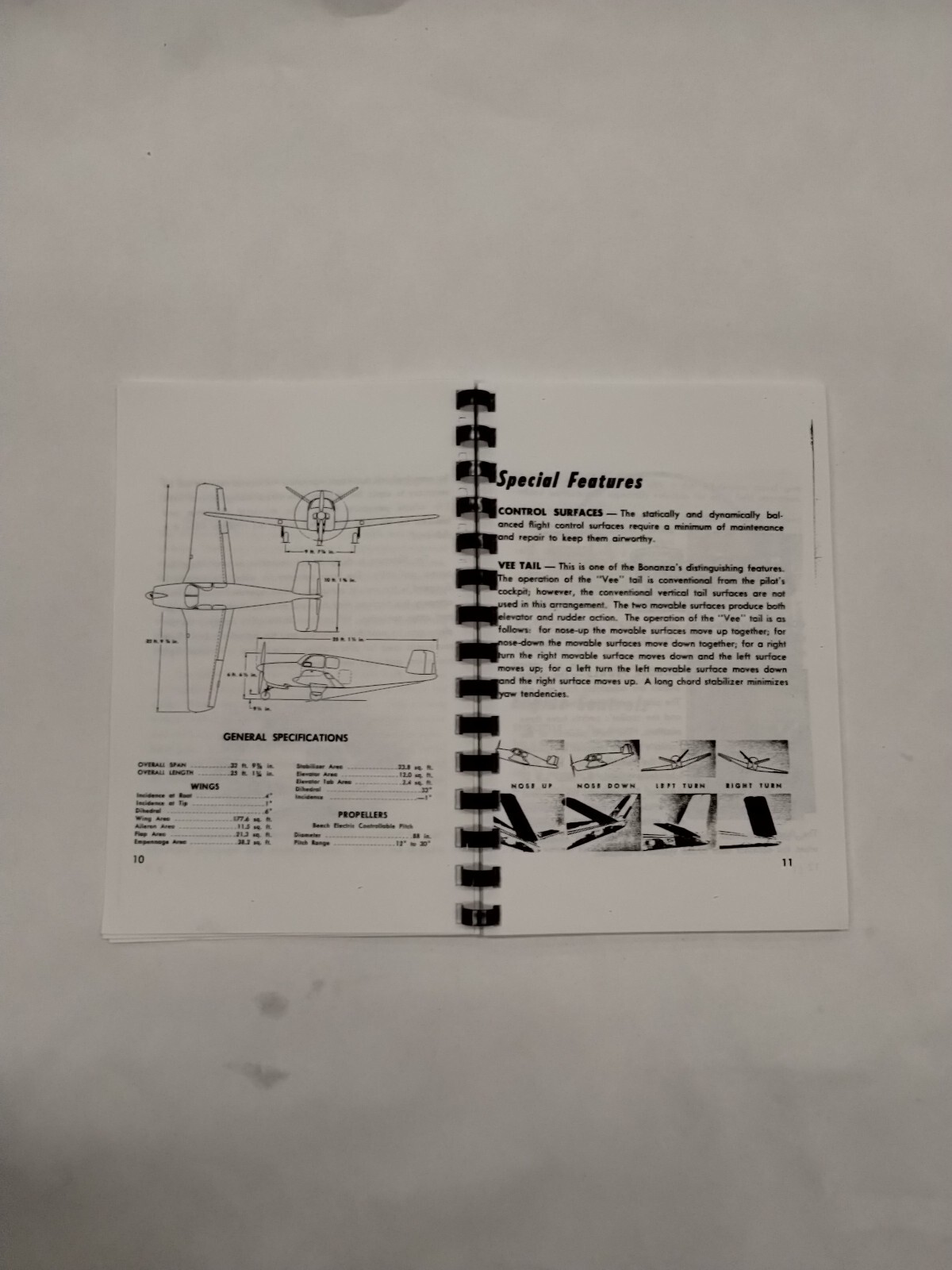 Beechcraft Bonanza Model E35 Owner's Manual-Copy