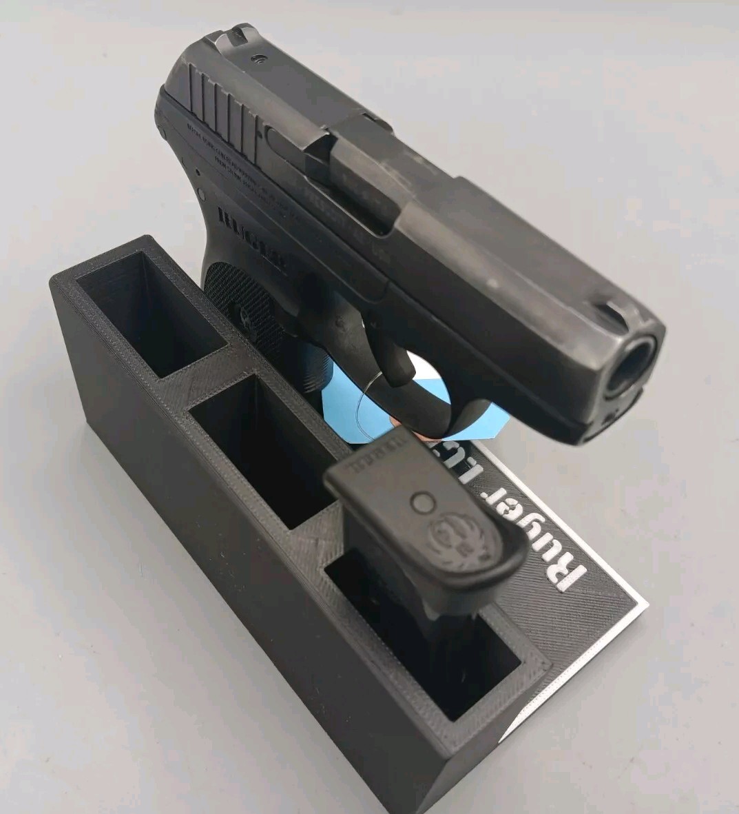 Ruger LCP .380 ACP Pistol Stand Black Display Stand Magazine Holder