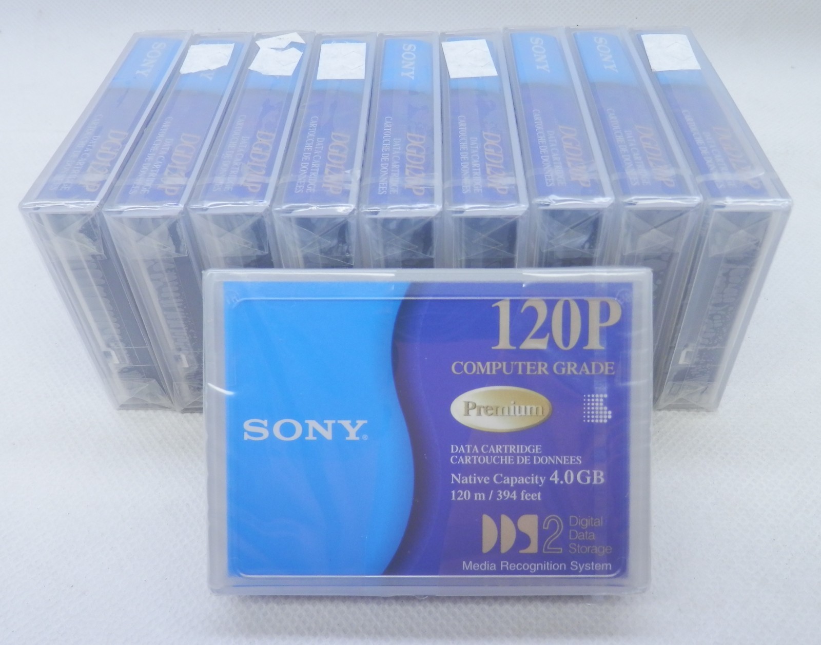 Vintage  Sony 4mm 4GB Data Tape Cartridge 120m DDS2 DGD-120P - Lot of 10