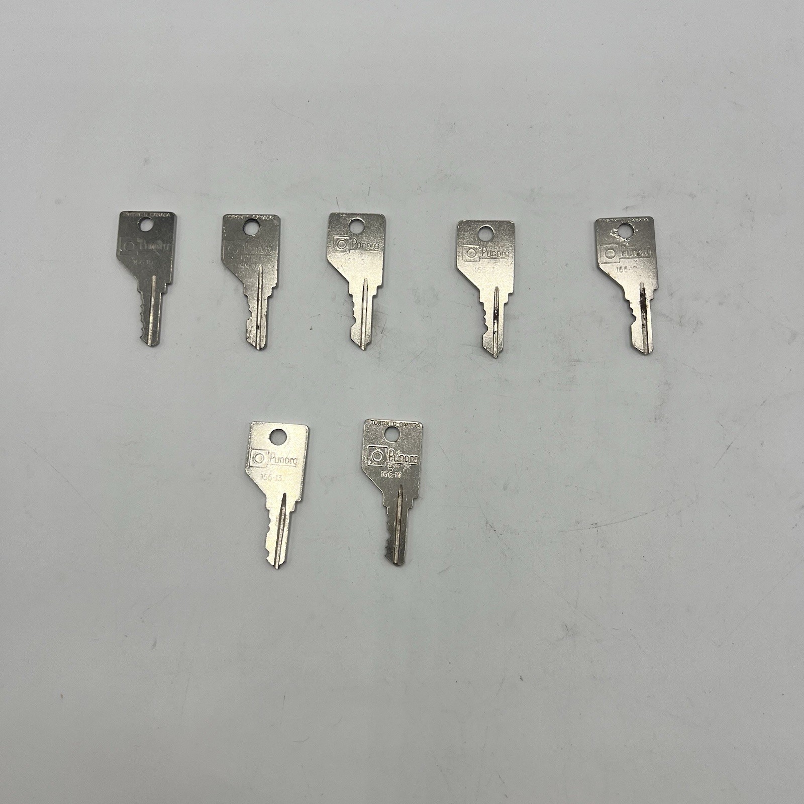 Opundra Keys Lot of 7– Mixed Styles, Replacement / Locksmith Supply