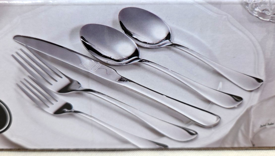 NEW - Robert Irvine 20 Pc. Flatware Set Utensils Fork Knife Spoon
