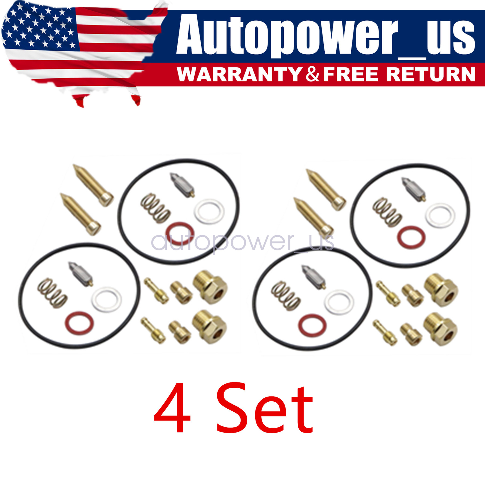 New For YAMAHA PHAZER PZ480 PZ 480 1986-1990 4 set Carburetor rebuild kit USA