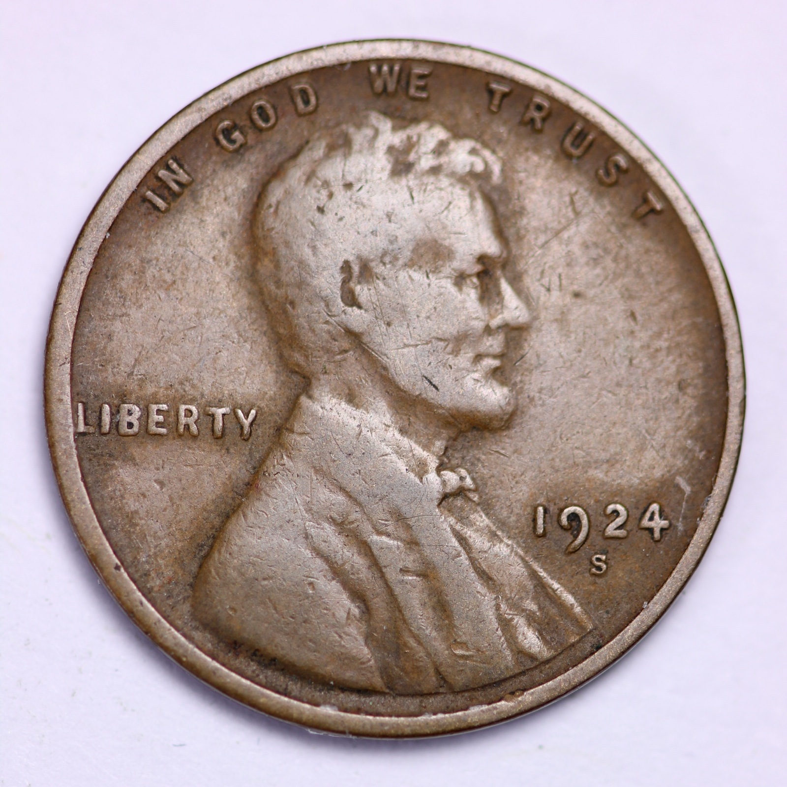 1924-S Lincoln Wheat Cent Penny LOWEST PRICES ON THE BAY!  FREE SHIPPING!
