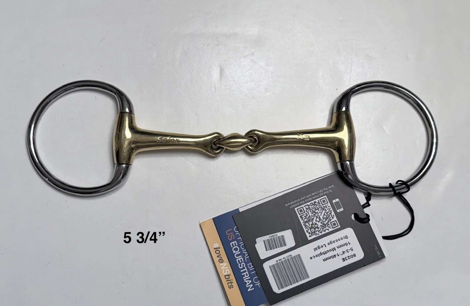 Neue Schule Trans Angled Lozenge Eggbutt Snaffle - 5 3/4”