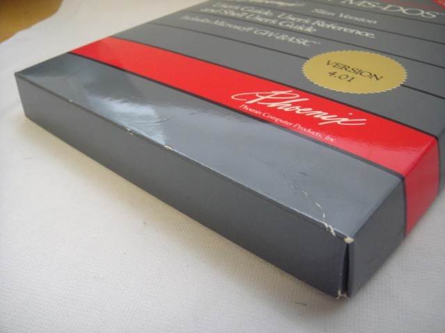 Vintage 1988 Phoenix Slim Microsoft MS-DOS V4.01 ~6 Discs +Users Guide +Orig Box