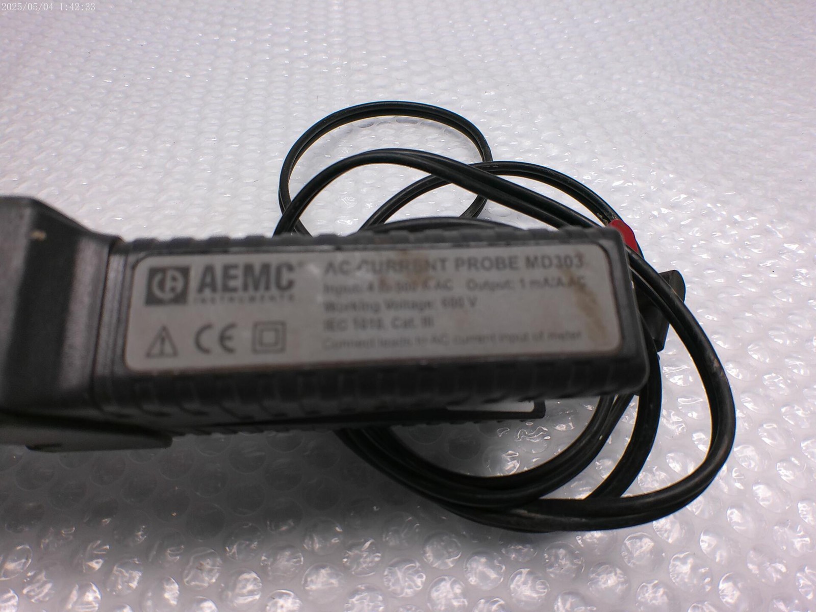 AEMC MD303 CURRENT PROBE UNMP