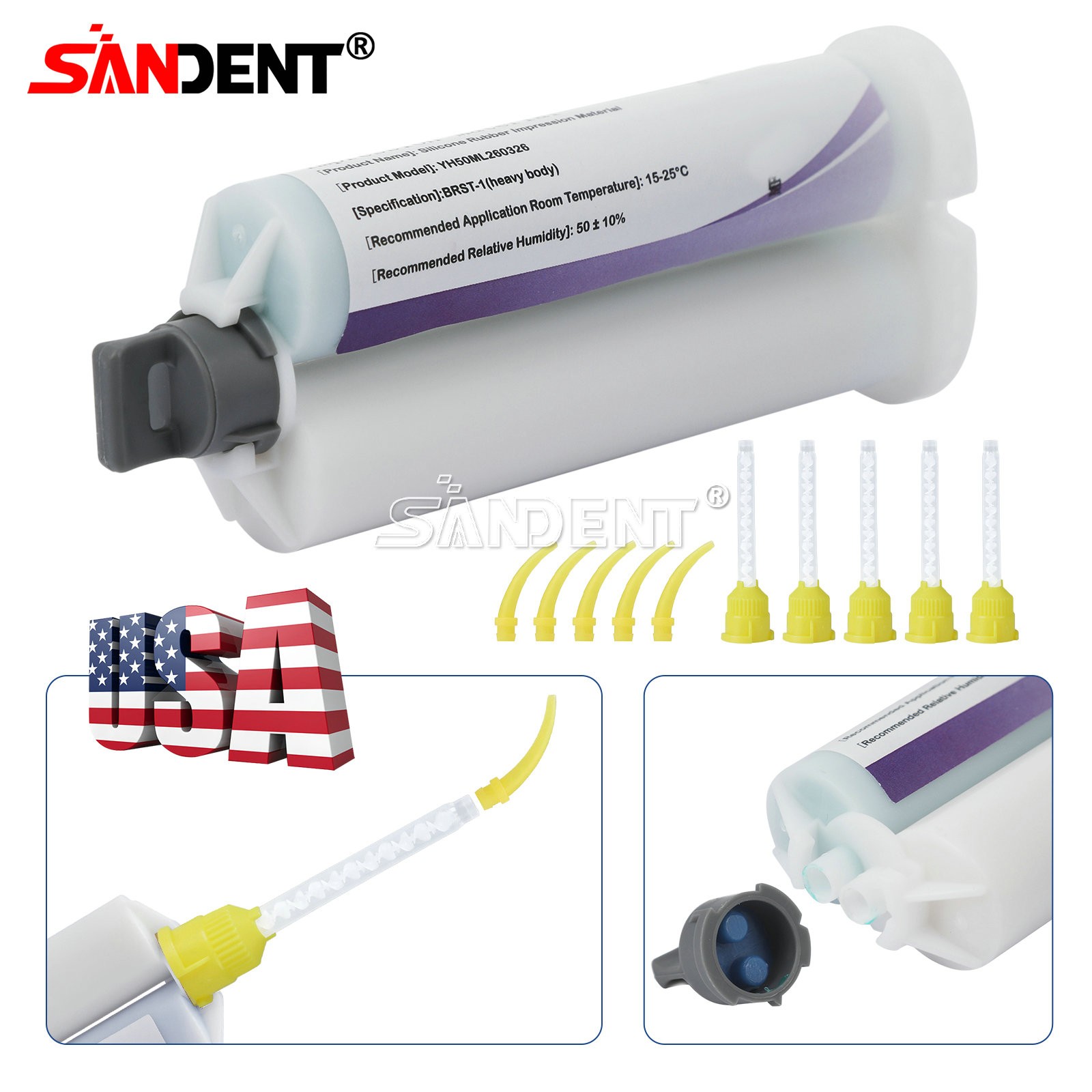 Heavy Body Fast Set Dental Impression Material VPS PVS ds