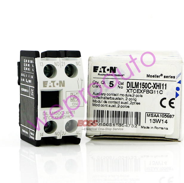 1PCS New Eaton Moeller DILM150C-XHI11 Auxiliary Contacts ,1NO+1NC Brand