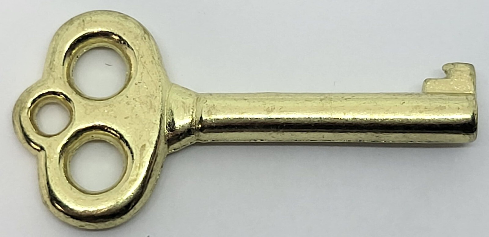 Small Cast Brass Key Polished Skeleton Antique desk cabinet hope chest m-1880
