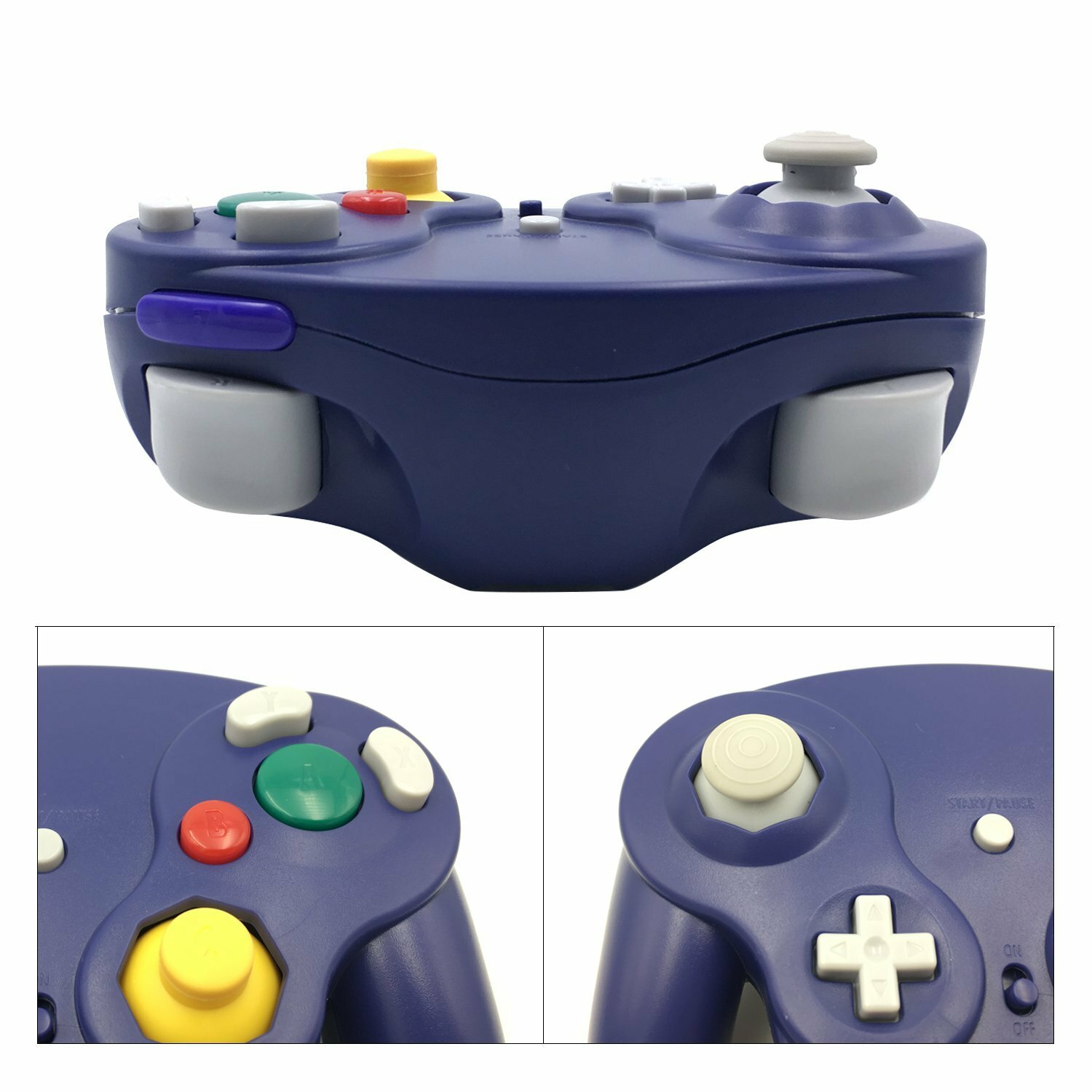 Wireless Game Controller w/ Adapter Wavebird For Gamecube Classic Retro NGC GC
