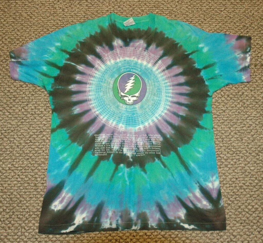 Bob Weir R.I.P. 1st PRODUCTON RUN 1990 Grateful Dead Shirt 25th Anniv XL GDM