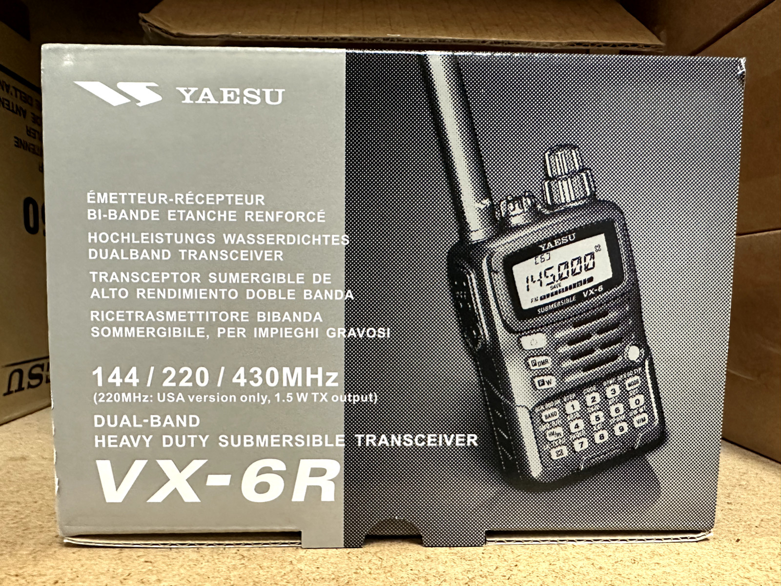 Yaesu VX-6R Tri-Band Submersible Hand Held FM Transceiver