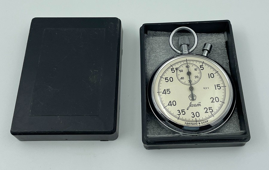 AGAT 4295 USSR Soviet stop watch stopwatch Chronometer 16 jewels #7302