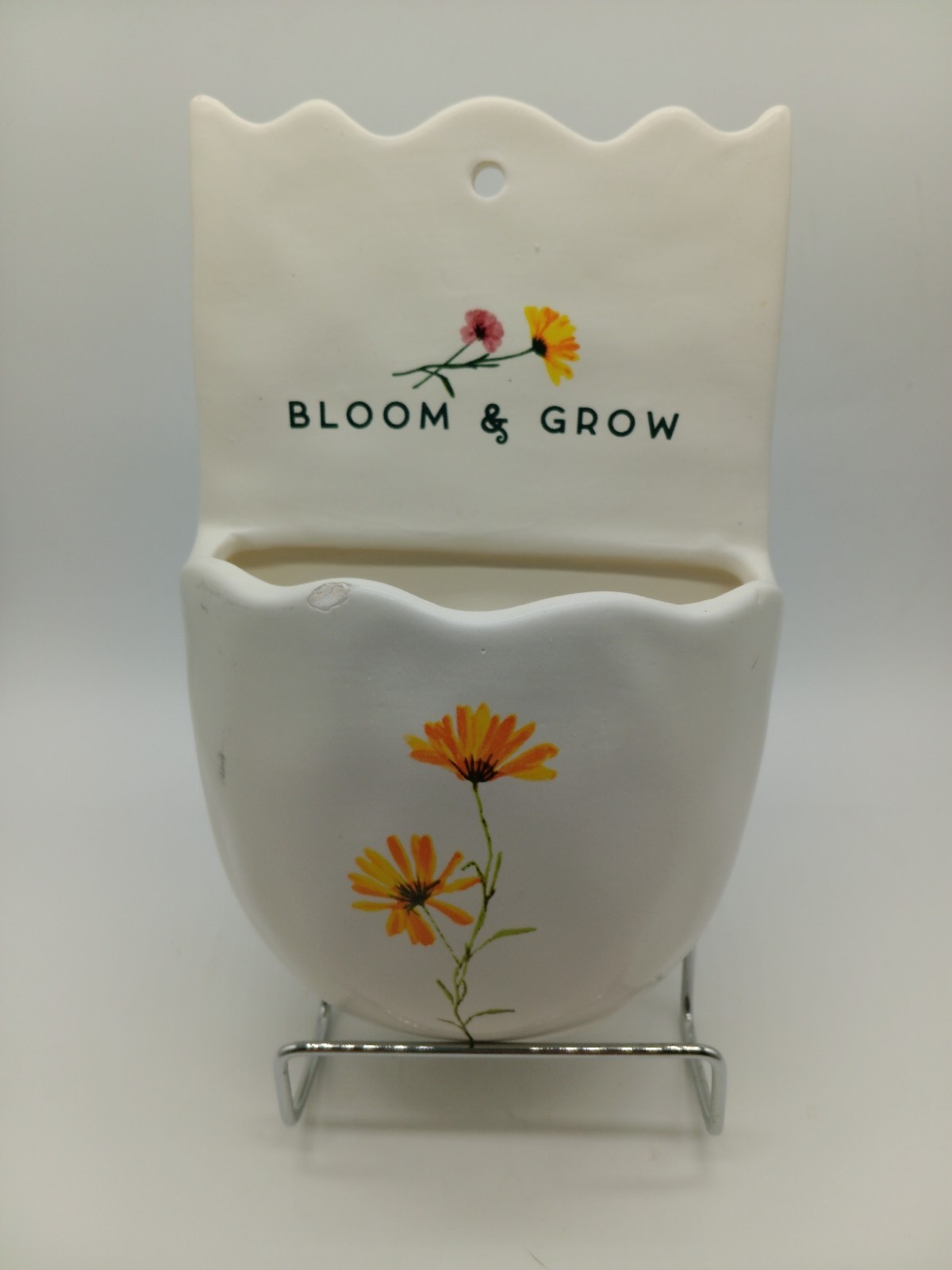 Bloom And Grow Ceramic Wall Pocket "218212"