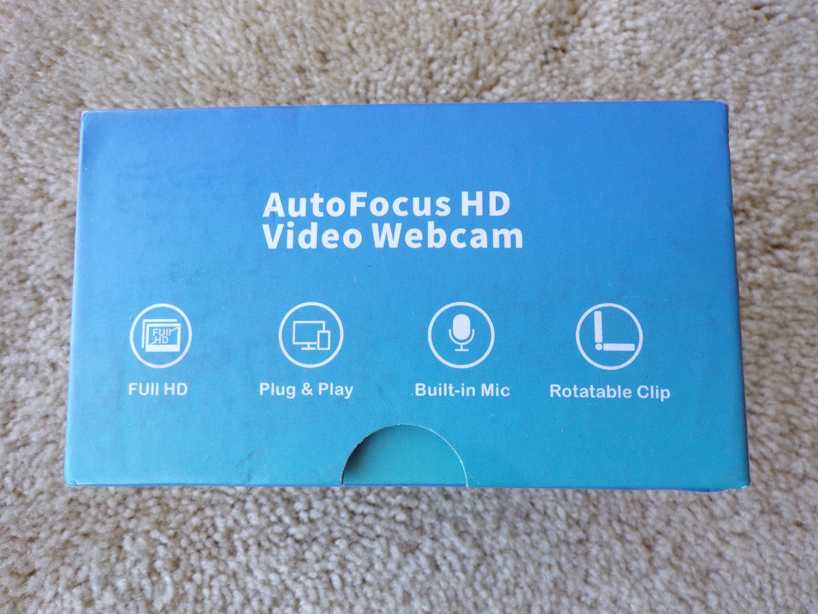 AutoFocus Full HD Video Webcam - Built-in Mic; @c17