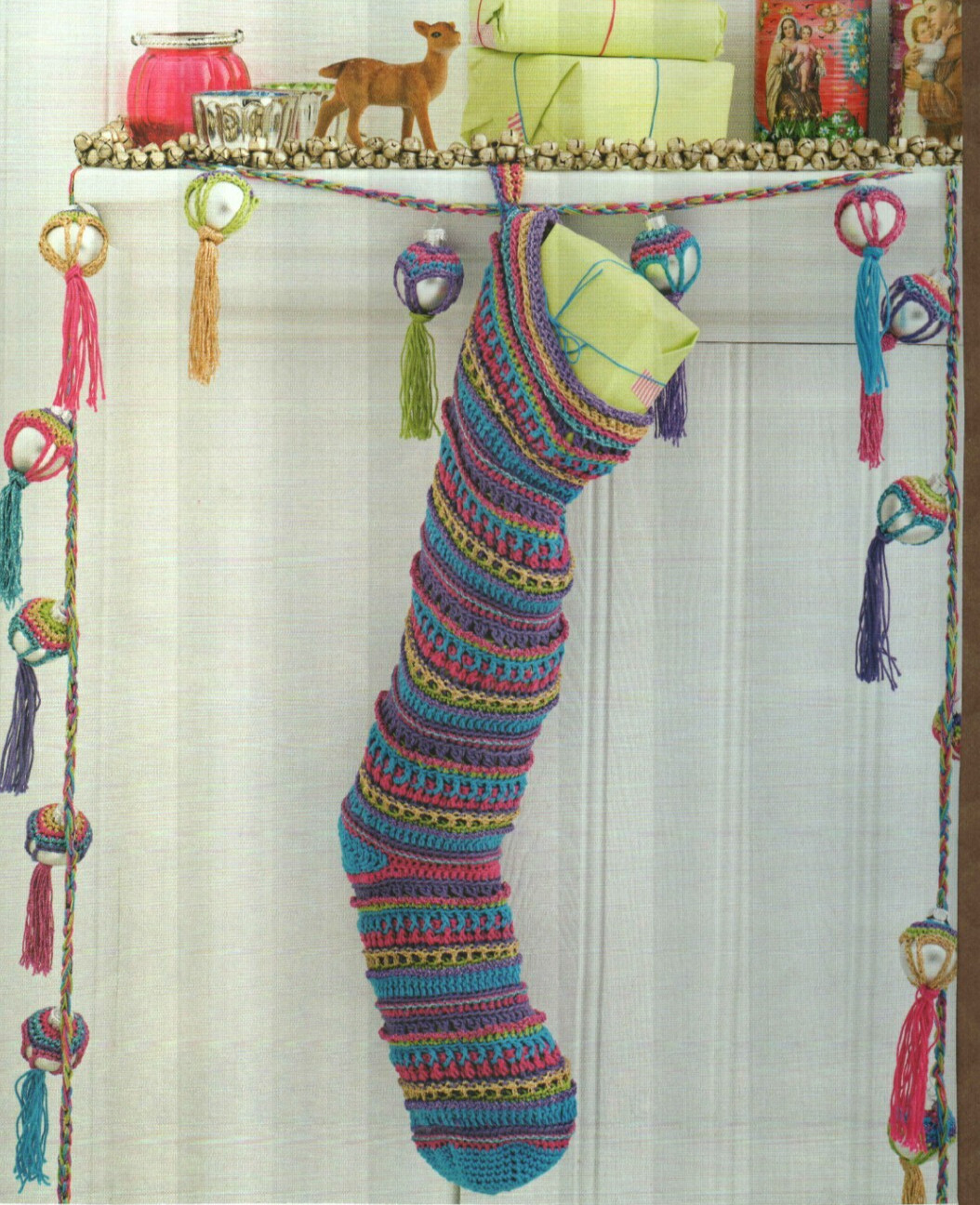 MERRY & BRIGHT THREE WISE MEN & ORNAMENTS CHRISTMAS CROCHET PATTERN INSTRUCTIONS