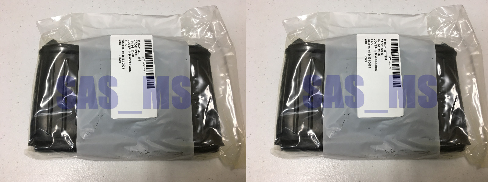 LOT OF 2 M25 BINOCULAR COVER BLACK NSN 1240-01-467-7751 PN : 93143-140 NEW