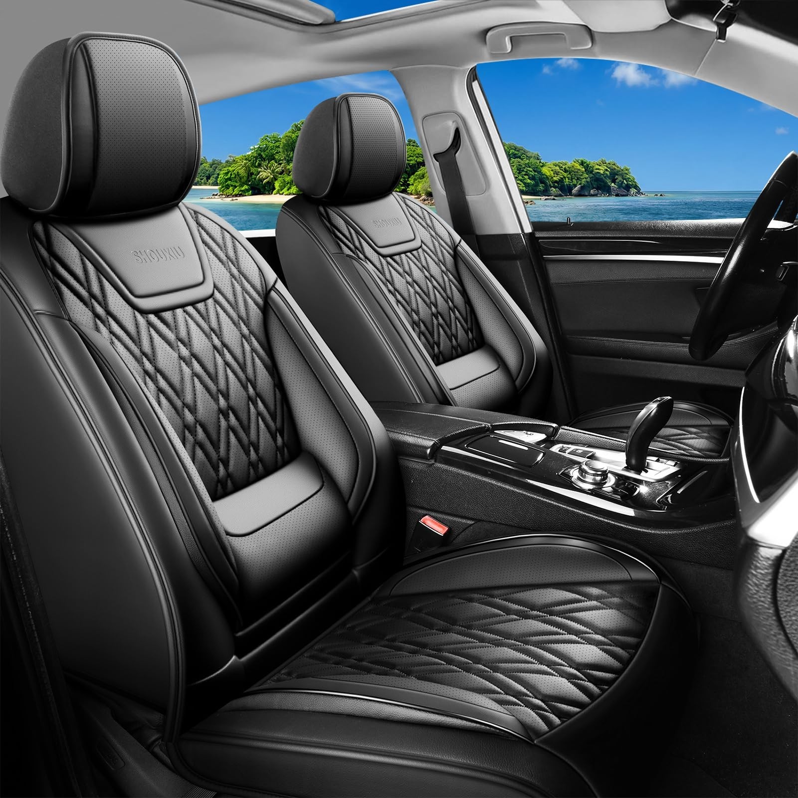Car Seat Covers Compatible with Subaru Legacy 2008-2025 2026 - Full Set 5 Sea...
