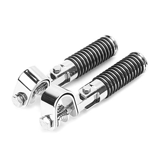 Motorcycle Foot Peg, Pair of Universal Motorcycle Highway Bar Footpegs Clamp