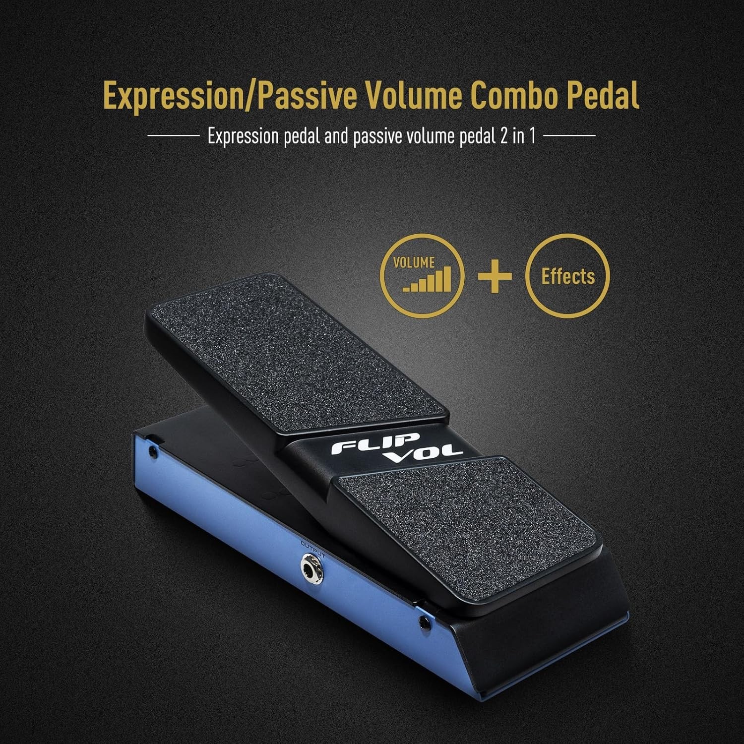 High Compatibility 2 in 1 Guitar Effects Pedal - Expression & Volume Solution