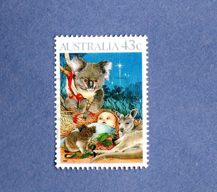 AUSTRILA 1990 NNH 43C CHRISTMAS STAMP