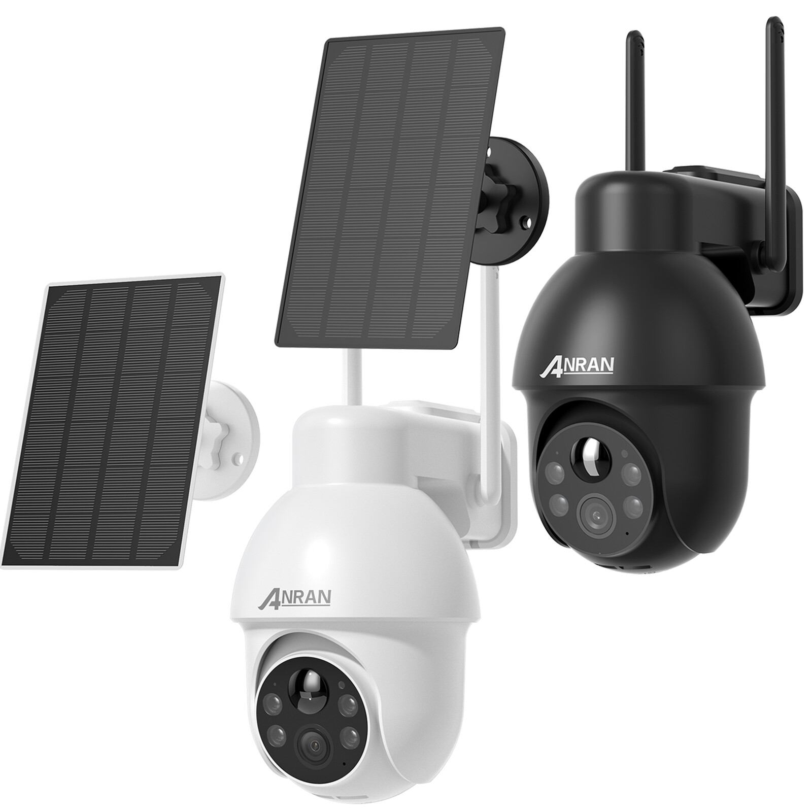ANRAN Outdoor 5MP Security Camera Solar Battery 360° View Wireless 2 Way Audio