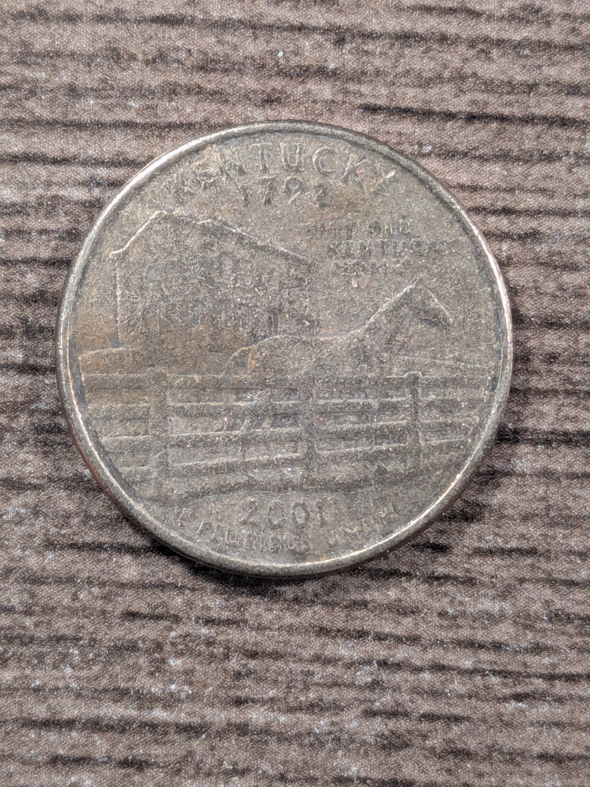 2001-P Kentucky State Quarter Multiple Errors