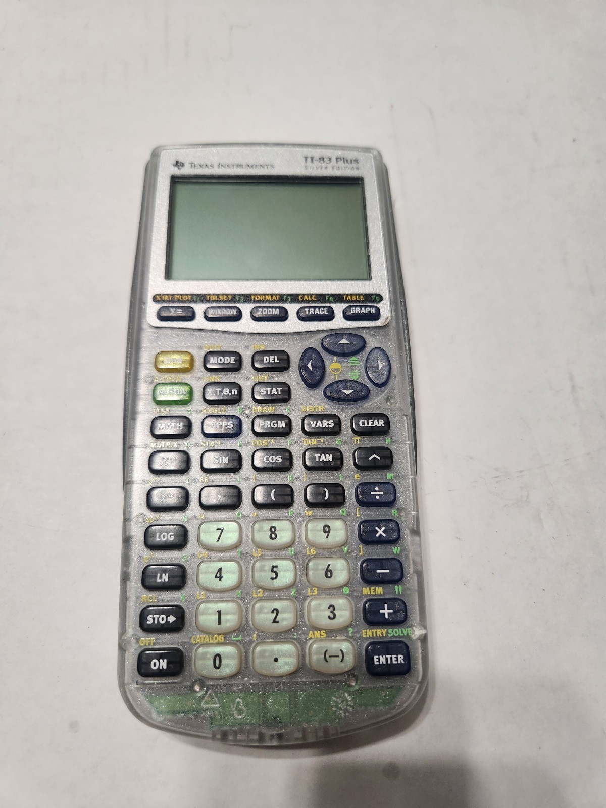 Texas Instruments TI-83 Plus Silver Edition Clear Case Calculator