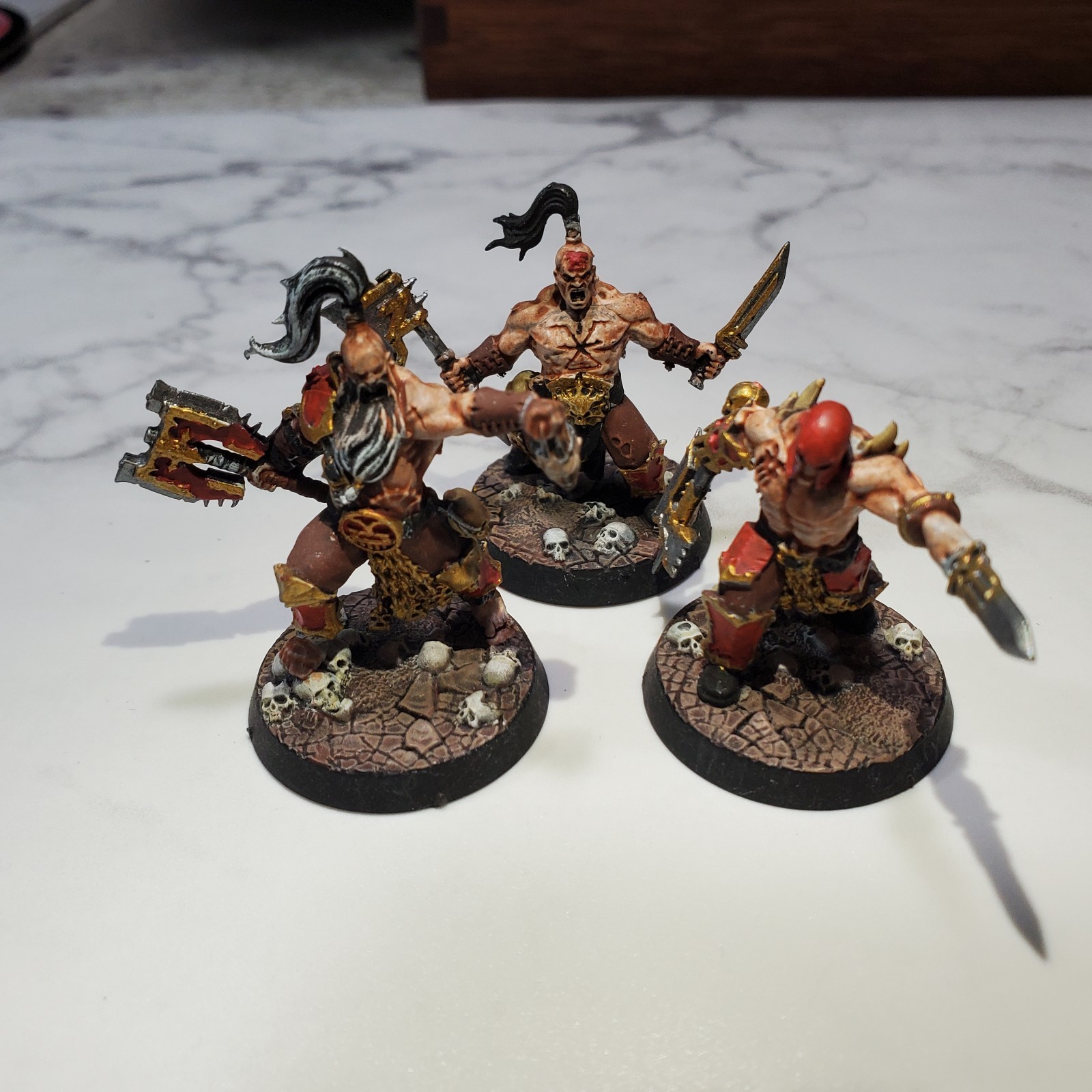 3 Warhammer Underworlds Garreks Reavers Miniatures Lot Painted Figure