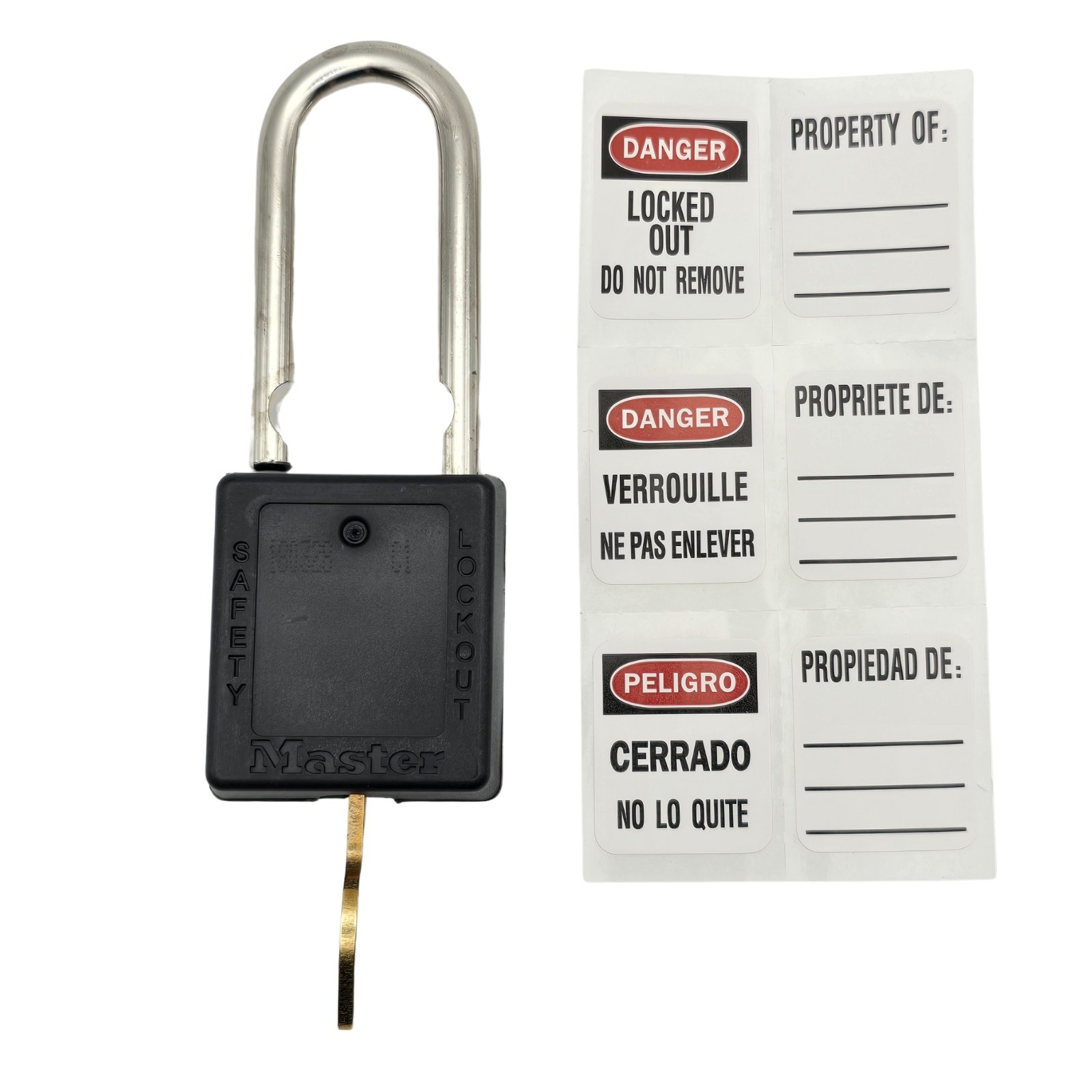 Master Lock 410KABLK Safety Lockout Padlock Black