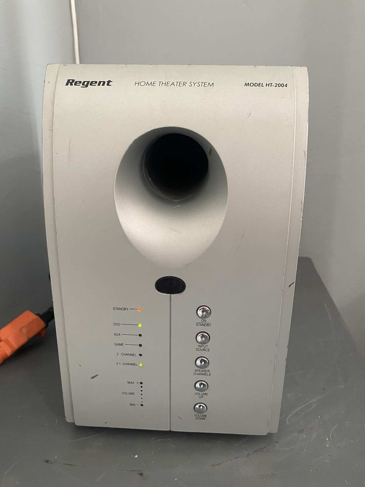 Regent HT-2004 5.1 Channel Home Theater Speaker System Wired AUX DVD Silver