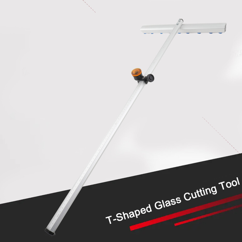 T Glass Cutter T-Shaped Glass Cutting Tool Aluminum Alloy Automatic Oil Control